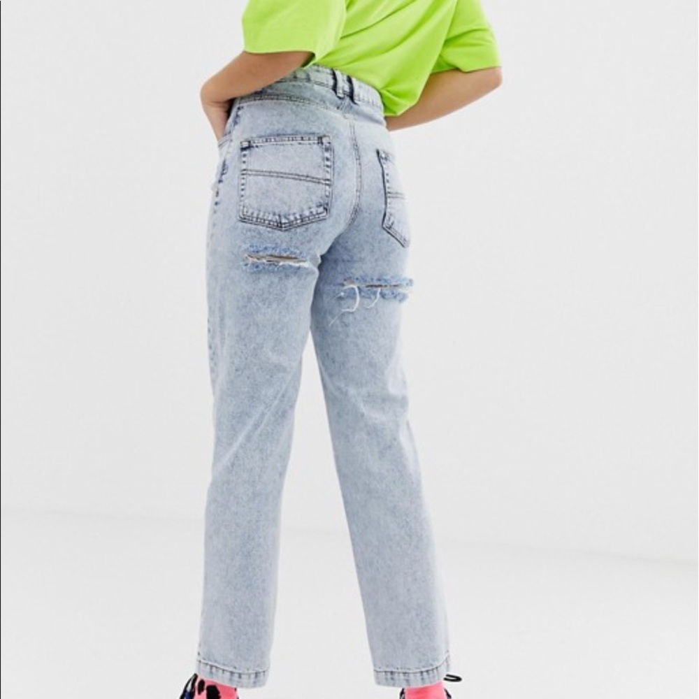 *Never Worn* COLLUSION x005 Acid Wash Mom Jeans